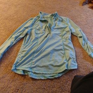 Athletic top with stripes